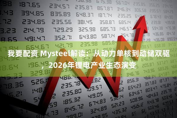 我要配资 Mysteel解读：从动力单核到动储双驱，2026年锂电产业生态演变